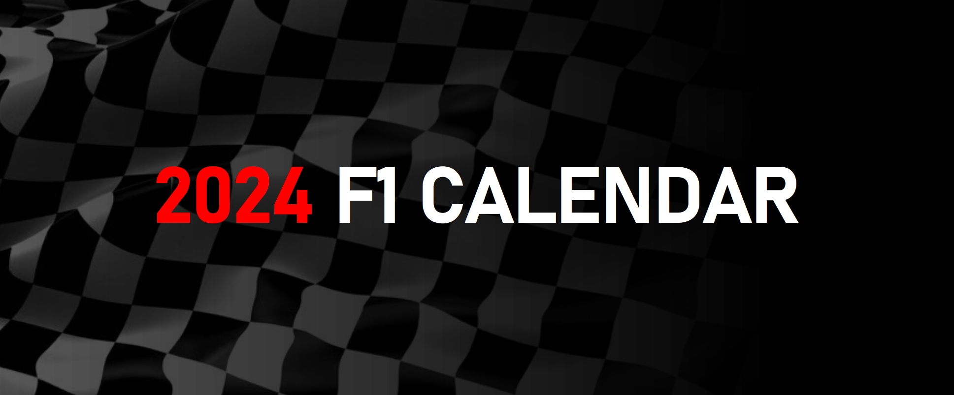 2024 F1 Calendar Lights Out